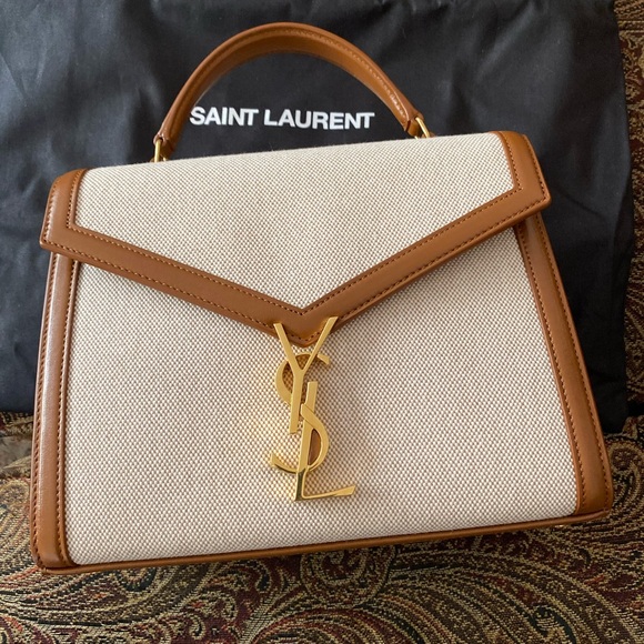 *BRAND NEW* Saint Laurent Brown and Cream Handbag - Picture 1 of 1